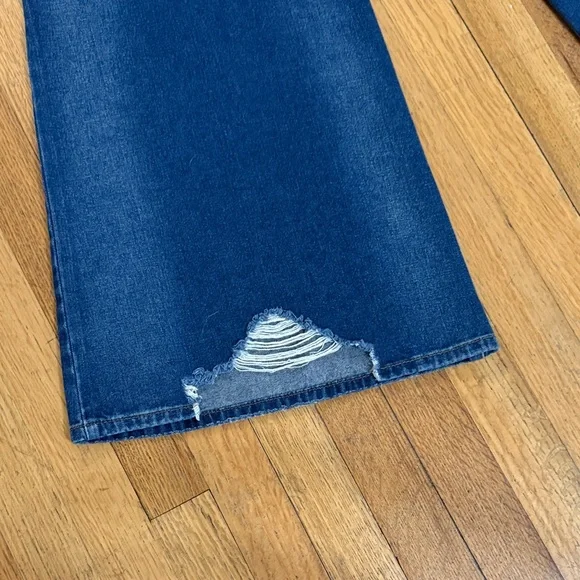 Circus NY Sam Edelman Low Rise Super Wide Leg Distressed Jeans Size 28 - Picture 9 of 11